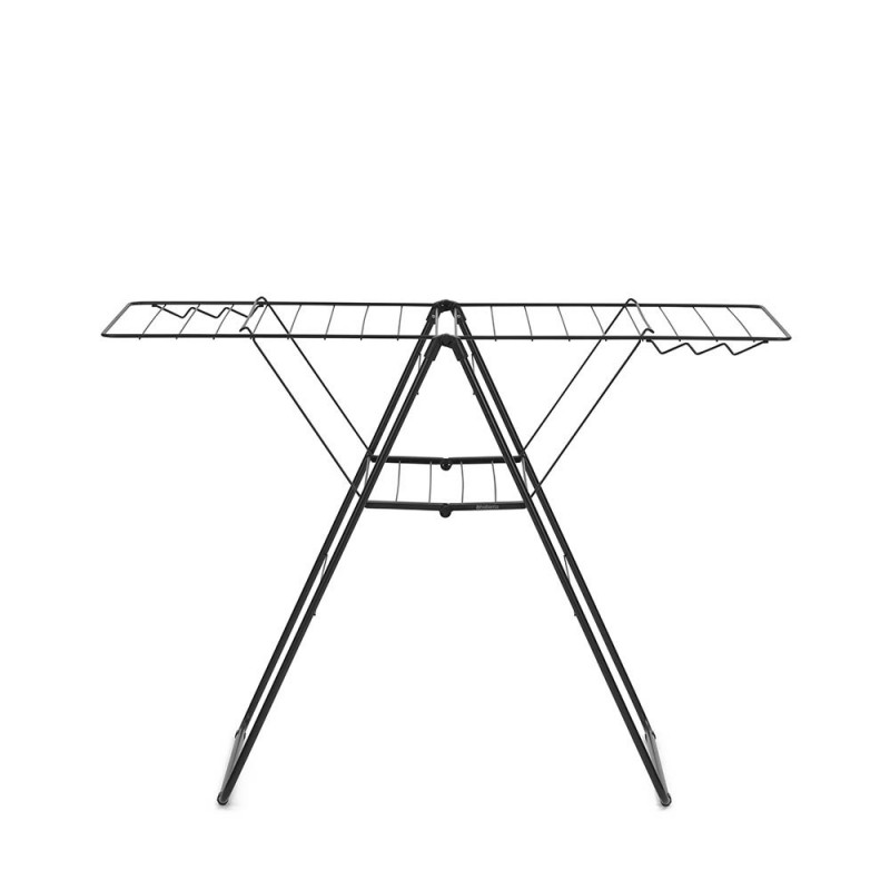 Brabantia Hangon Uscător de rufe 1004165, 20 m, 6 umerașe, Reglabil, Încuietoare pentru copii, Negru/mat