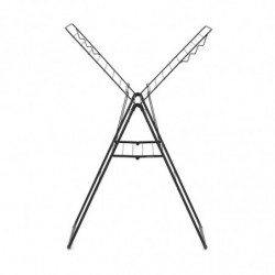 Brabantia Hangon Uscător de rufe 1004165, 20 m, 6 umerașe, Reglabil, Încuietoare pentru copii, Negru/mat