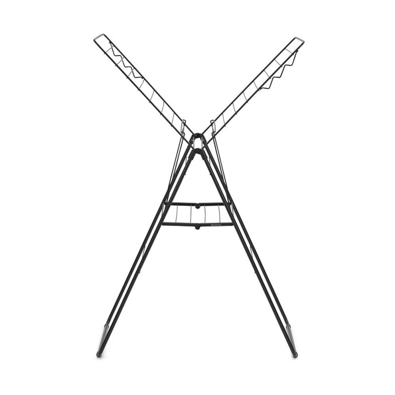 Brabantia Hangon Uscător de rufe 1004165, 20 m, 6 umerașe, Reglabil, Încuietoare pentru copii, Negru/mat