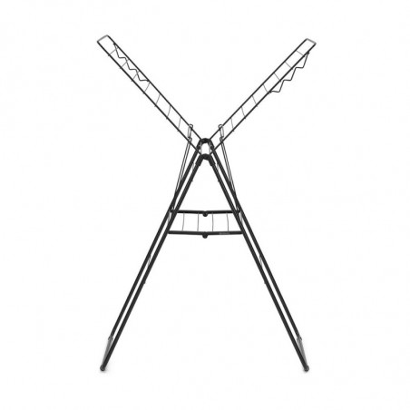 Brabantia Hangon Uscător de rufe 1004165, 20 m, 6 umerașe, Reglabil, Încuietoare pentru copii, Negru/mat