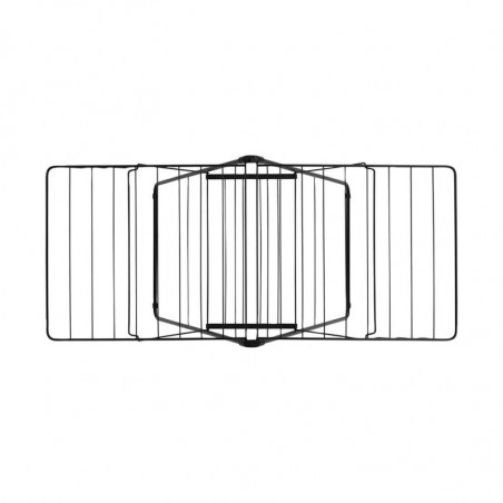 Brabantia Hangon Uscător de rufe 1004165, 20 m, 6 umerașe, Reglabil, Încuietoare pentru copii, Negru/mat