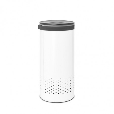 Cos de rufe Brabantia 1004178, 35 L, Capac din plastic, Umplere fara deschidere, Gauri aerisire, Alb