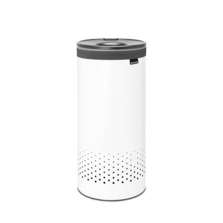 Cos de rufe Brabantia 1004178, 35 L, Capac din plastic, Umplere fara deschidere, Gauri aerisire, Alb