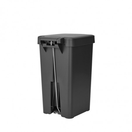 Coș cu pedală Brabantia StepUp 1008479, 16 L, Materiale ecologice, Deschidere mare, Gri închis