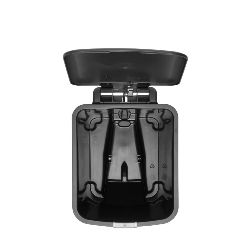 Coș cu pedală Brabantia StepUp 1008479, 16 L, Materiale ecologice, Deschidere mare, Gri închis