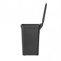 Coș cu pedală Brabantia StepUp 1008479, 16 L, Materiale ecologice, Deschidere mare, Gri închis
