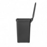 Coș cu pedală Brabantia StepUp 1008479, 16 L, Materiale ecologice, Deschidere mare, Gri închis