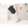 Coș cu pedală Brabantia StepUp 1008479, 16 L, Materiale ecologice, Deschidere mare, Gri închis