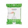Brabantia dimensiune sac de gunoi 647064 G, 23-30L, 40 bucăți, alb
