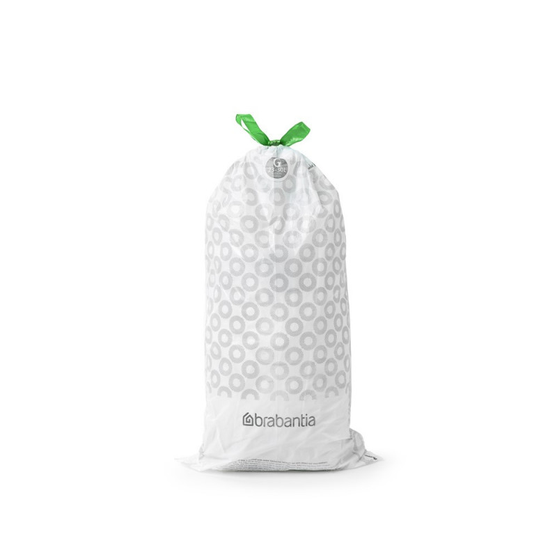 Brabantia dimensiune sac de gunoi 647064 G, 23-30L, 40 bucăți, alb