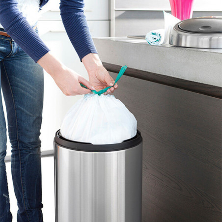 Brabantia dimensiune sac de gunoi 647064 G, 23-30L, 40 bucăți, alb