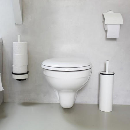 Suport hartie igienica Brabantia Profile 90300319, Rezistent la coroziune, Alb