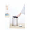 Cos de gunoi Brabantia Touch Bin 647211, 3 L, Deschidere lina si silentioasa, Montare pe perete, Inox/Mat