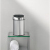 Cos de gunoi Brabantia Touch Bin 647211, 3 L, Deschidere lina si silentioasa, Montare pe perete, Inox/Mat