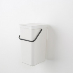 Brabantia Coș de colectare selectivă Sort&Go 648978, 16 l, Mâner, Montabil pe perete, Gri închis