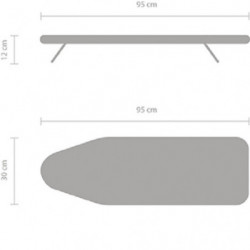 Masa de calcat Brabantia S 1000819, 95x30 cm, Compact, Carlig de agatat, Multicolor