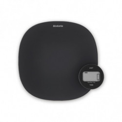 Cantar de bucatarie Brabantia Tasty+ 1001253, Pana la 5 kg, Nu necesita baterii, Tare, Afisaj digital, Gri inchis
