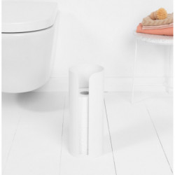 Suport hârtie igienică Brabantia ReNew 1003470, Triplu, Rezistent la coroziune, Alb