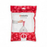 Saci de gunoi Brabantia PerfectFit NewIcon 1005490, dimensiune Y, 20 l, 40 buc, alb