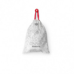 Saci de gunoi Brabantia PerfectFit NewIcon 1005490, dimensiune Y, 20 l, 40 buc, alb