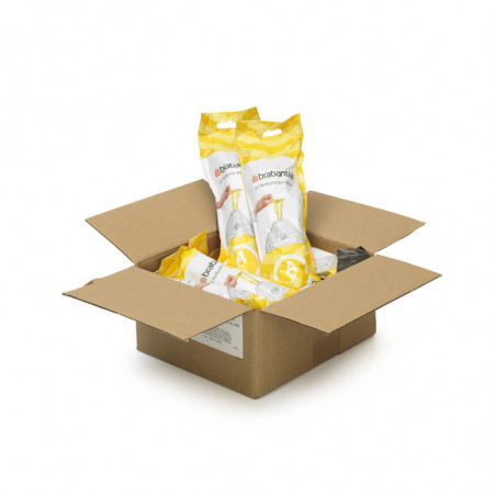 Brabantia PerfectFit Sort&Go/Touch pungi de gunoi 1005561, Dimensiune A , 3 l , 200 buc, Alb