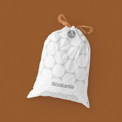 Saci de gunoi Brabantia PerfectFit NewIcon/Bo 1005582, Dimensiune X, 10-12 L, 40 buc, Alb