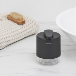 Dozator de sapun lichid Brabantia MindSet 1005672, 200 ml, Deschidere larga, Gri inchis