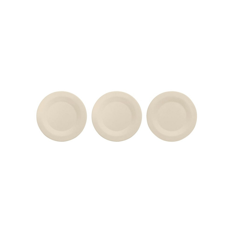 Set 3 recipiente depozitare Brabantia ReNew 1006269, 3 cutii, Fund moale anti-alunecare, Bej
