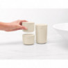 Set 3 recipiente depozitare Brabantia ReNew 1006269, 3 cutii, Fund moale anti-alunecare, Bej