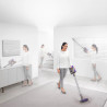 Aspirator vertical Dyson V8 Advanced 492636-01, 130AW, 540ml, 110000 rpm/min, Аutonomie pаnа la 40 min, HEPA, Argintiu