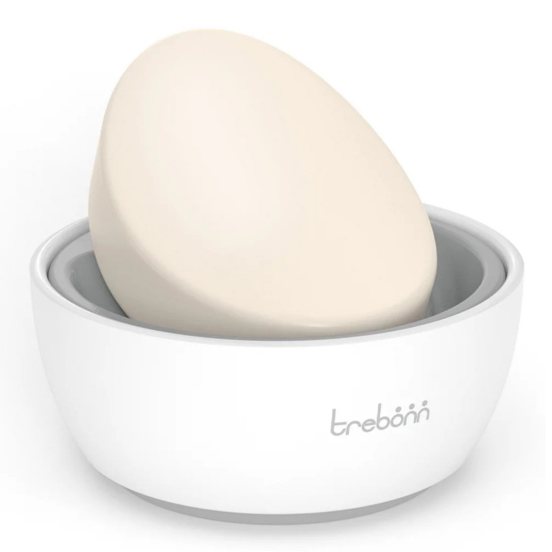 Sapuniera Trebonn 3025130, 4x9x9 cm, Scurgere, Baza antiderapanta, Alb/Gri