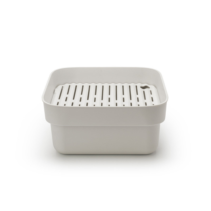 Vas de spălare și scurgere Brabantia 1003316, 16.1 x 37.4 x 34.4 cm, Sigur pentru vase cu strat antiaderent, Gri deschis