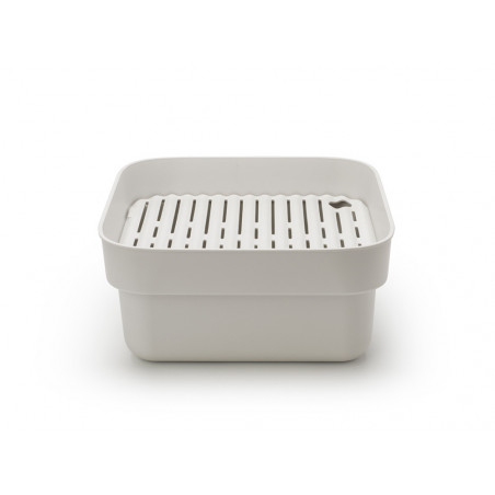Vas de spălare și scurgere Brabantia 1003316, 16.1 x 37.4 x 34.4 cm, Sigur pentru vase cu strat antiaderent, Gri deschis