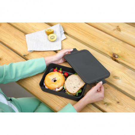 Cutie pentru alimente Brabantia Make&Take 1006287, 2 L, Inchidere etansa, Fara BPA, Gri inchis