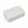 Cutie pentru alimente Brabantia Make&Take 1006289, 2 L, Inchidere etansa, Fara BPA, Gri deschis