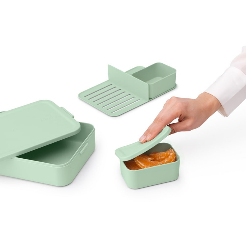 Cutie pentru alimente Brabantia Make&Take 1006291, 2 L, Cu separatoare, Inchidere etansa, Fara BPA, Verde