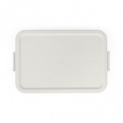 Cutie pentru alimente Brabantia Make&Take 1006292, 2 L, Cu separatoare, Inchidere etansa, Fara BPA, Gri deschis