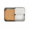 Cutie pentru alimente Brabantia Make&Take 1006292, 2 L, Cu separatoare, Inchidere etansa, Fara BPA, Gri deschis
