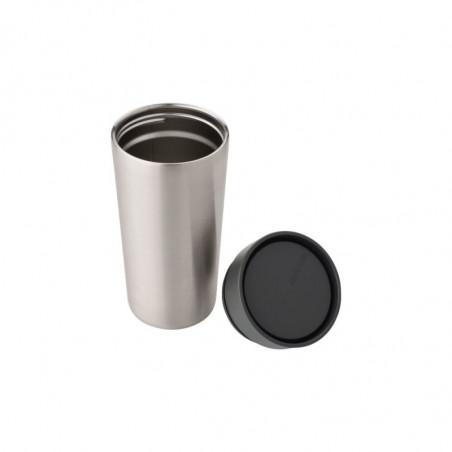 Cana thermos Brabantia Make&Take 1008489, 360 ml, Fara varsare, Argintiu/Negru
