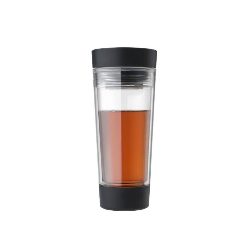 Termo pahar Brabantia Make&Take 1008493, 360 ml, Fara BPA, Gri inchis