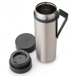 Sticla thermos Brabantia Make&Take 1008487, 500 ml, Pereti dubli, Fara BPA, Argintiu/gri închis
