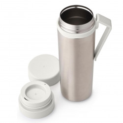 Sticla thermos Brabantia Make&Take 1008488, 500 ml, Perete dublu, Fara BPA, Argintiu/Gri deschis