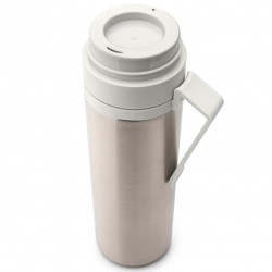Sticla thermos Brabantia Make&Take 1008488, 500 ml, Perete dublu, Fara BPA, Argintiu/Gri deschis