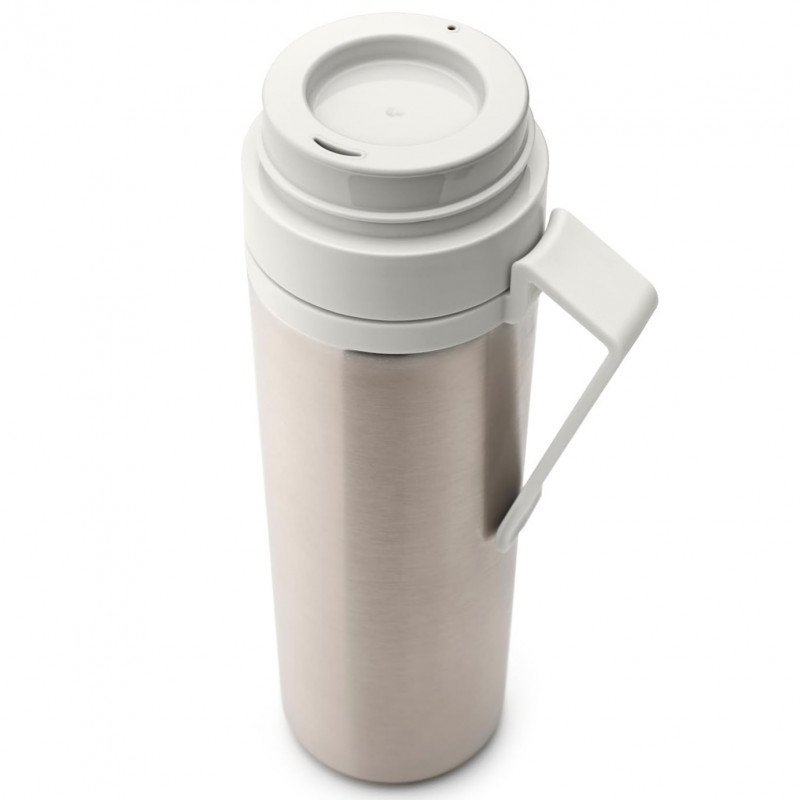 Sticla thermos Brabantia Make&Take 1008488, 500 ml, Perete dublu, Fara BPA, Argintiu/Gri deschis