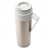 Sticla thermos Brabantia Make&Take 1008488, 500 ml, Perete dublu, Fara BPA, Argintiu/Gri deschis