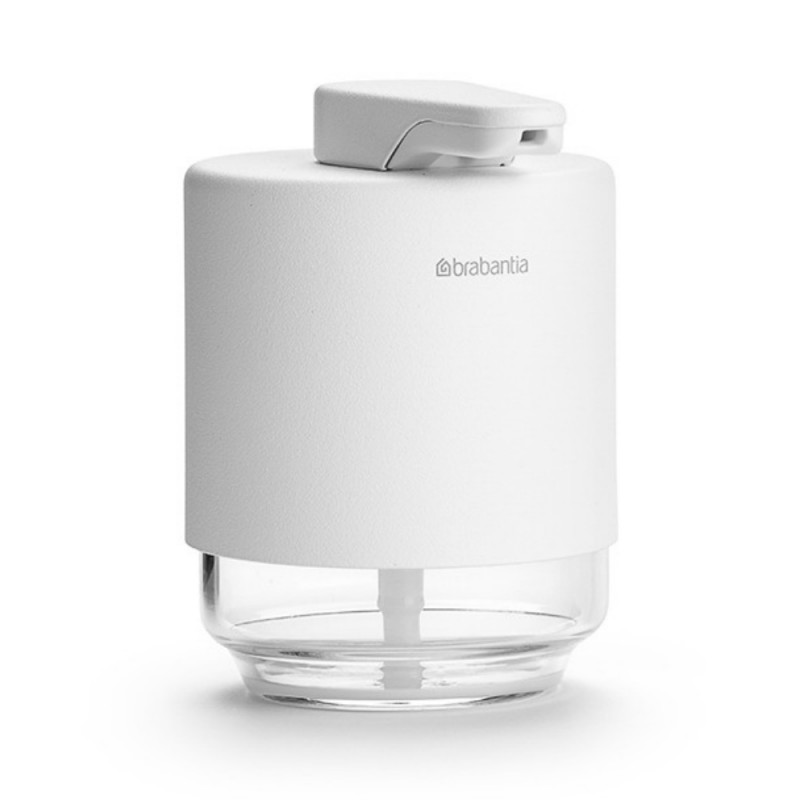 Dozator pentru sapun lichid Brabantia MindSet 1005673, 200 ml, Deschidere larga, Alb