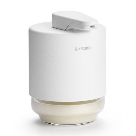 Dozator pentru sapun lichid Brabantia MindSet 1005673, 200 ml, Deschidere larga, Alb