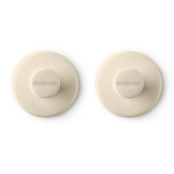Set 2 agatatori prosoape Brabantia ReNew 1006268, Kit de montare inclus, Pana la 2 kg, Bej