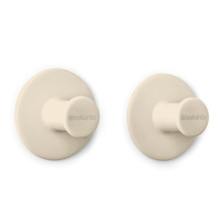 Set 2 agatatori prosoape Brabantia ReNew 1006268, Kit de montare inclus, Pana la 2 kg, Bej