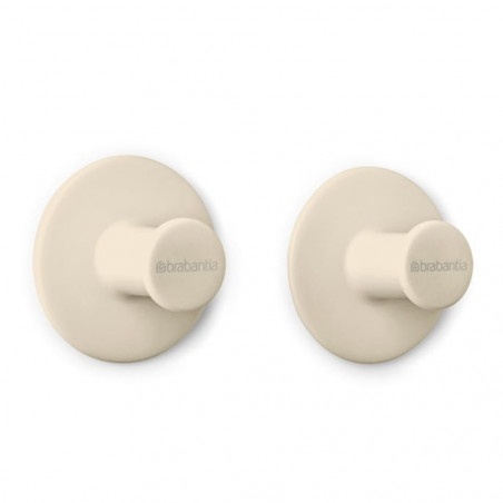 Set de 2 umerașe Brabantia ReNew 1006268, Kit de montare inclus, Până la 2 kg, Bej